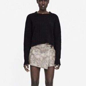 Zara Snakeprint Mini Skort